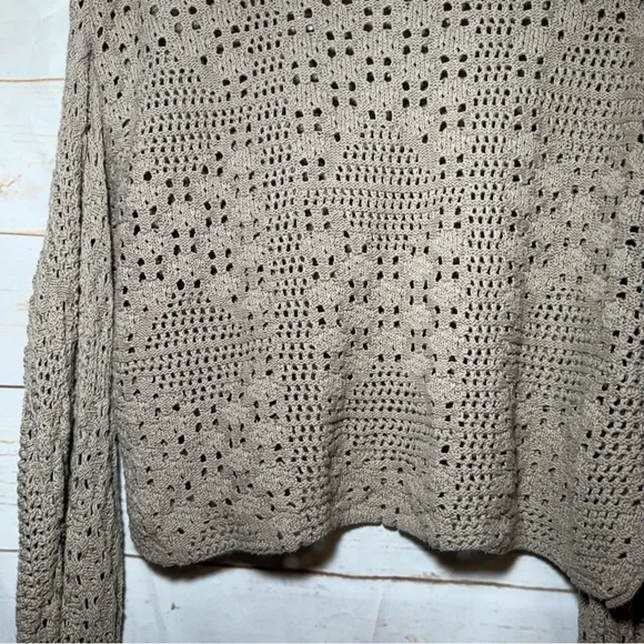 Free People • Sweater • Crop • Crochet • Home Run • Medium - Picture 10 of 10
